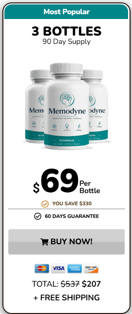 memodyne 3 bottles price